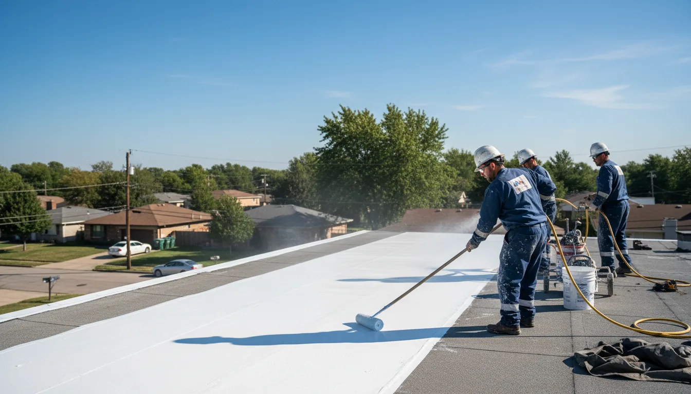 Commercial roof coating in Ratcliff, TX near me